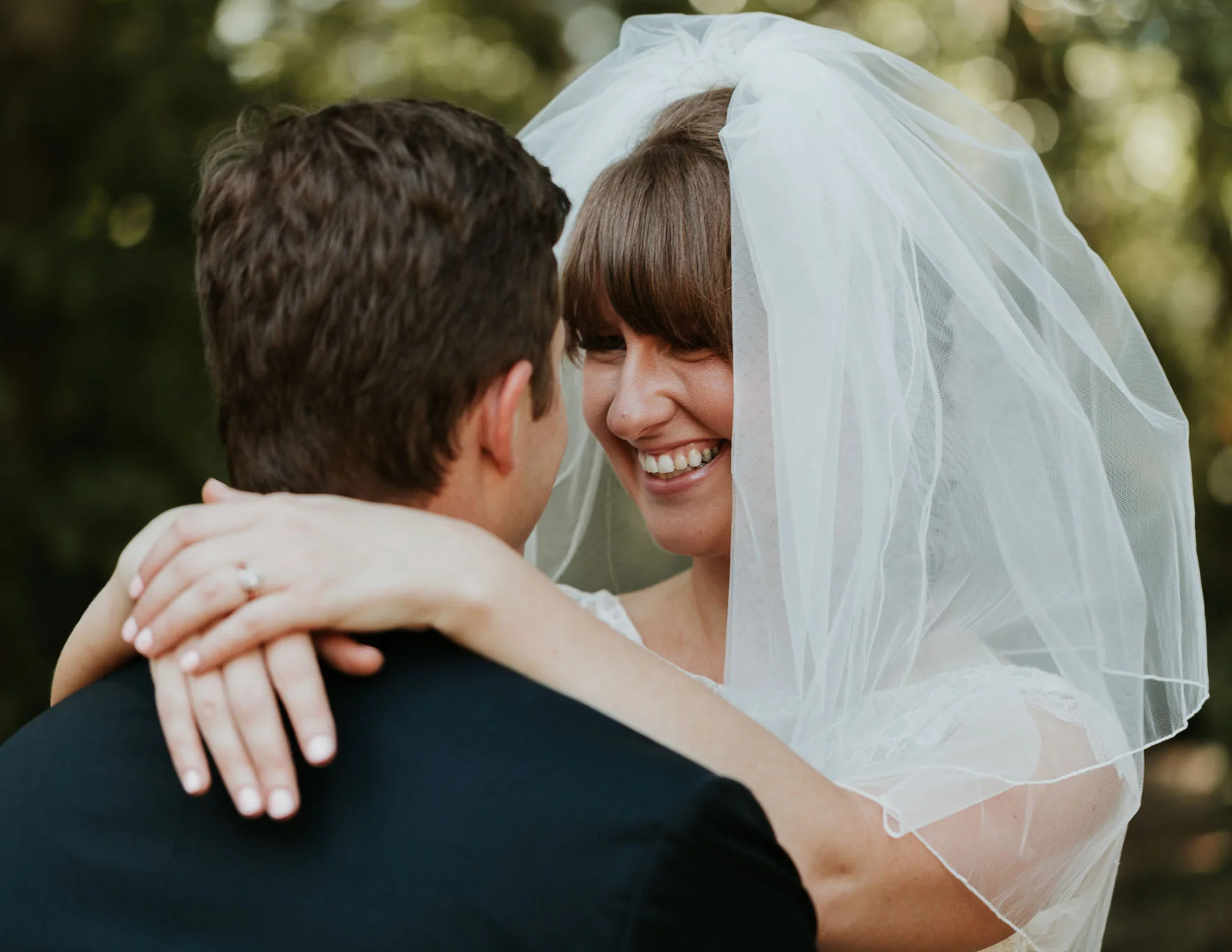 bride and groom first dance