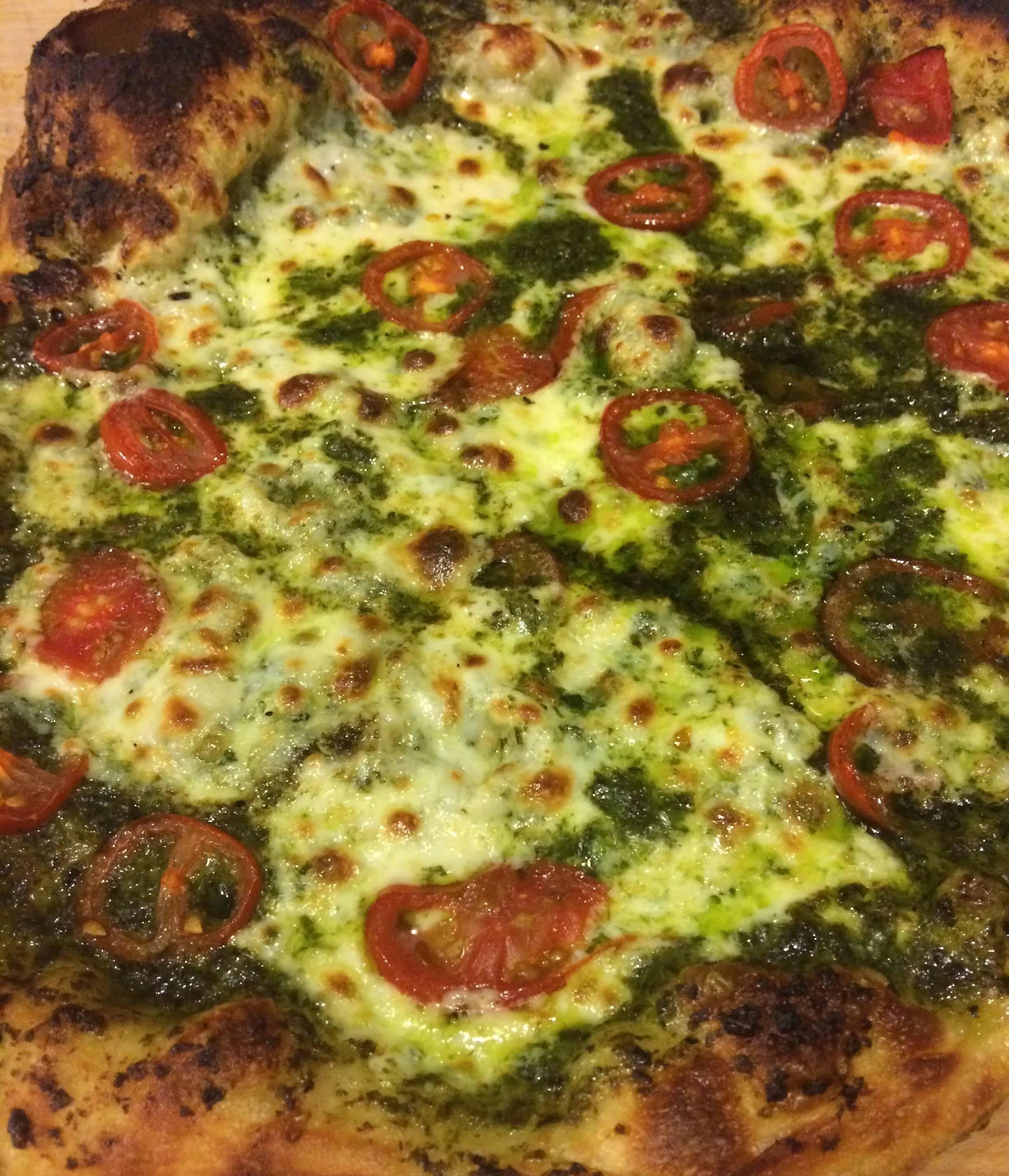 Pesto & Cherry Tomato Pizza
