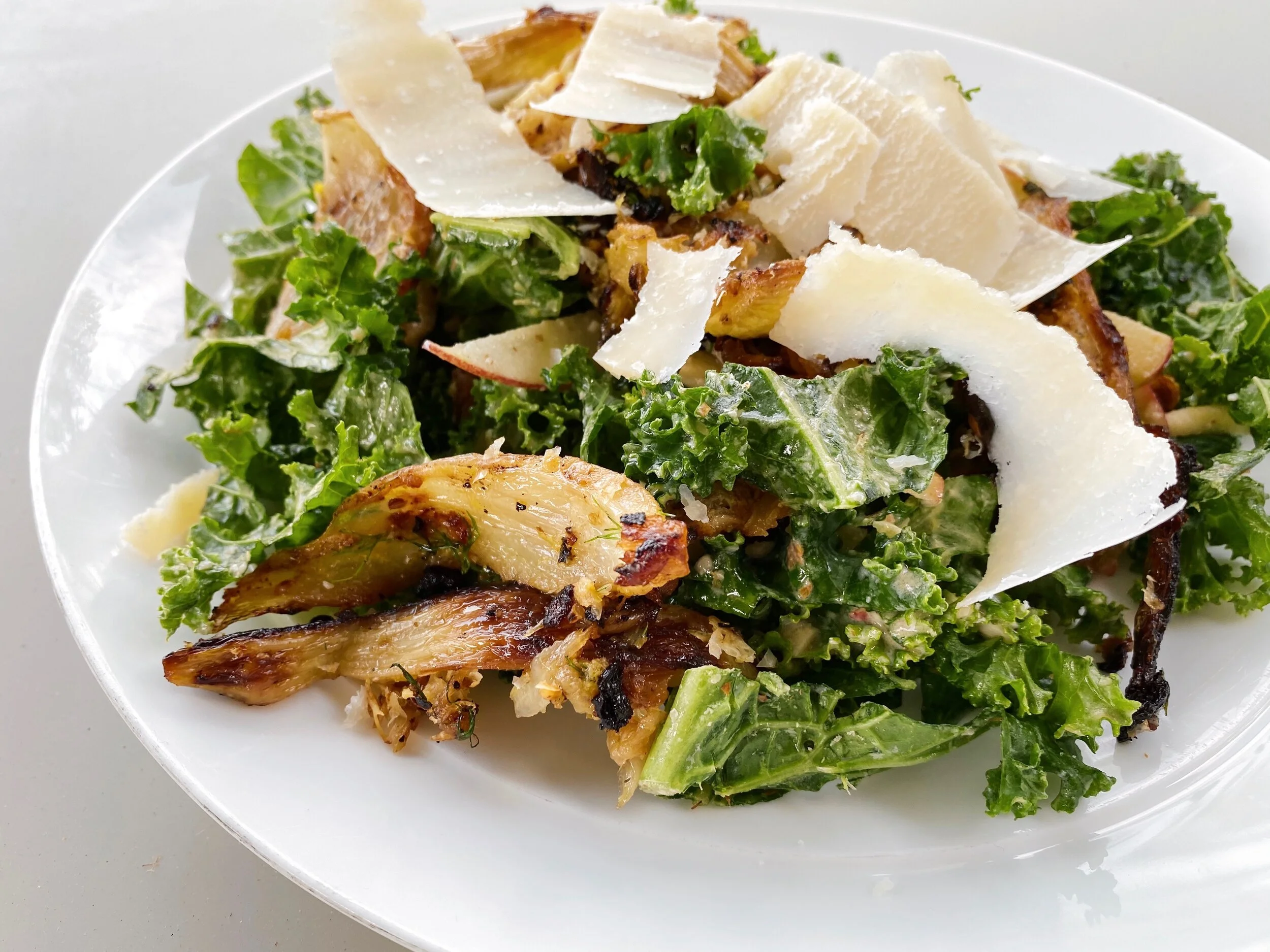 Athena Calderone's Tuscan Kale Salad with Lemon-Tahini Dressing