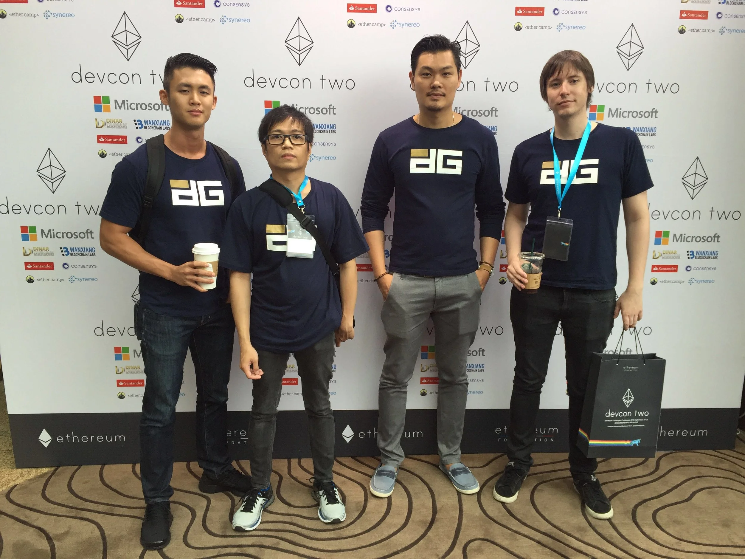 Digix Global’s core team (left to right): Shaun Djie (CCO), Anthony Eufemio (CTO), KC Chng (CEO) and Chris Hitchcott (core developer). Photo credit: Digix Global.