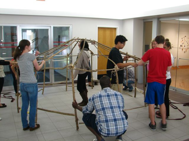 lashing the frame
