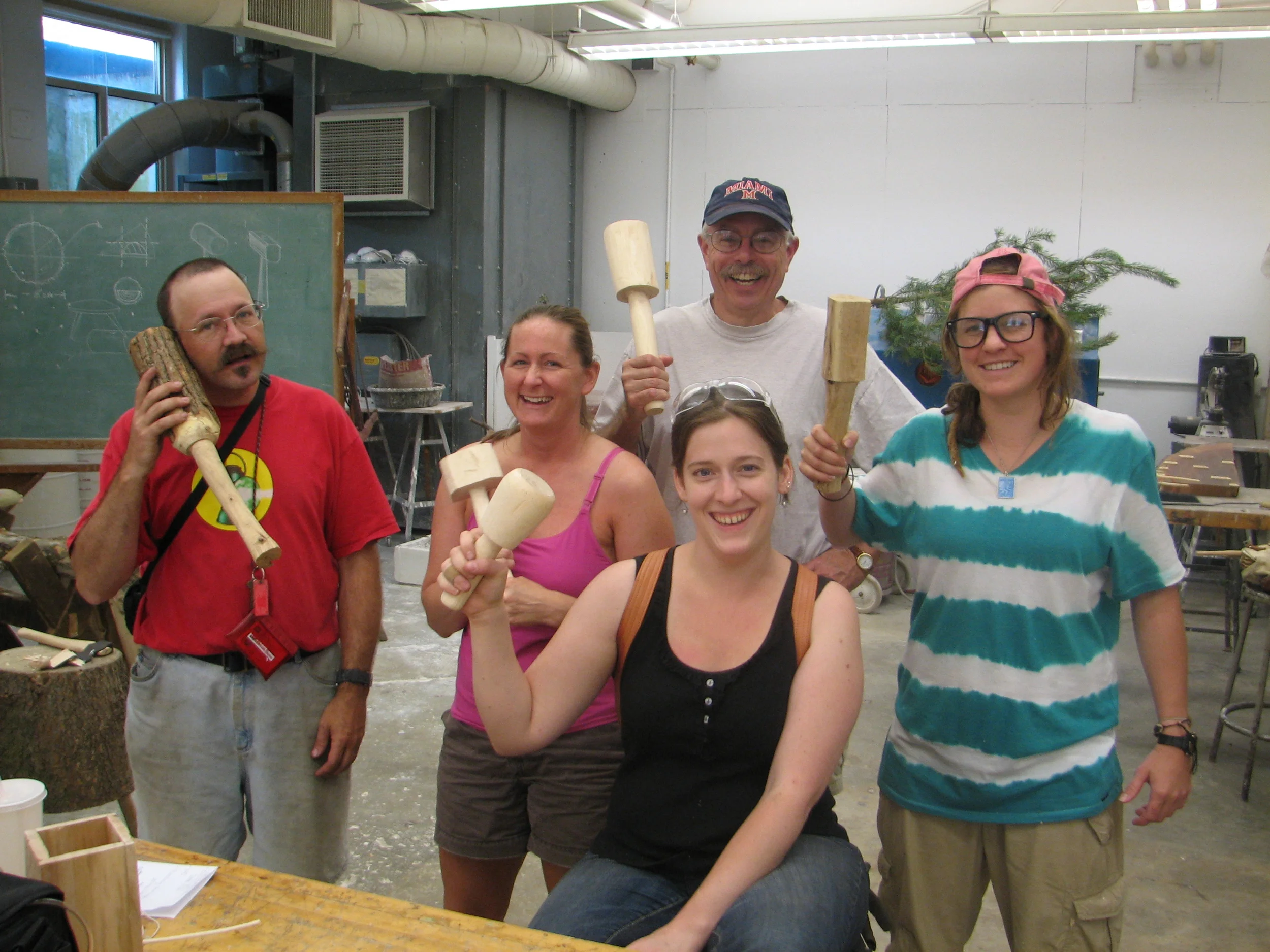 Proud Unplugged students with their first projects