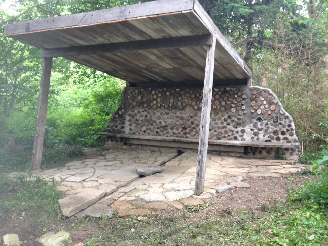 The Tea House completed structure, Summer 2014