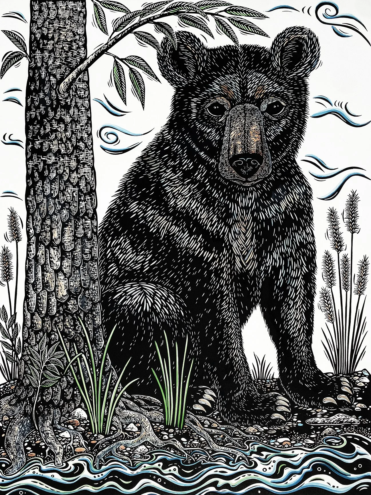 Bergman Black Bear painted.jpg