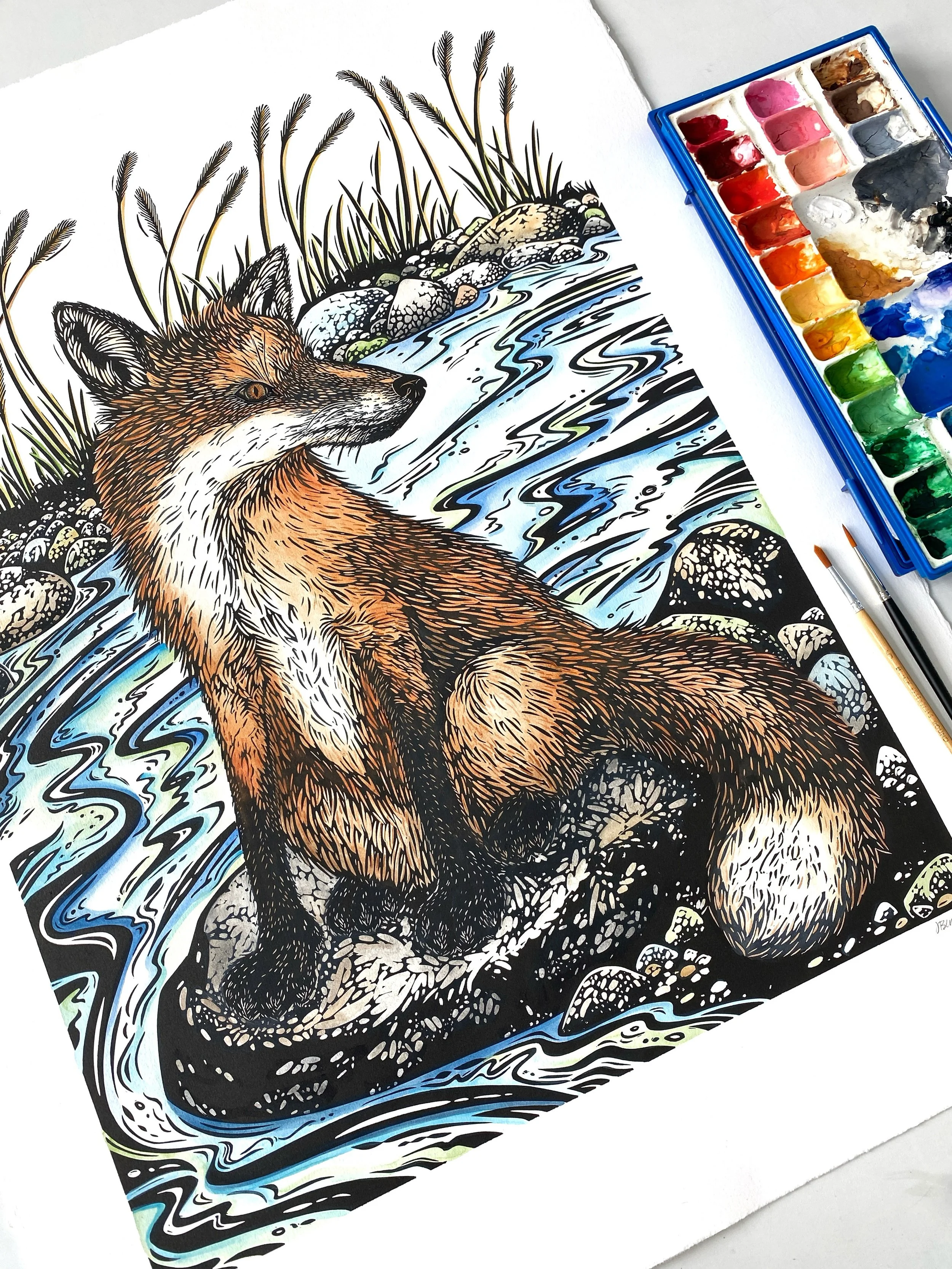 Red Fox painted.jpg