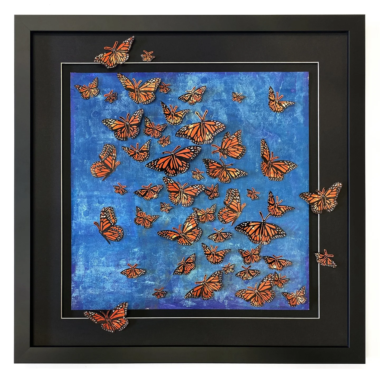Monarchs in Flight framed sm.jpg