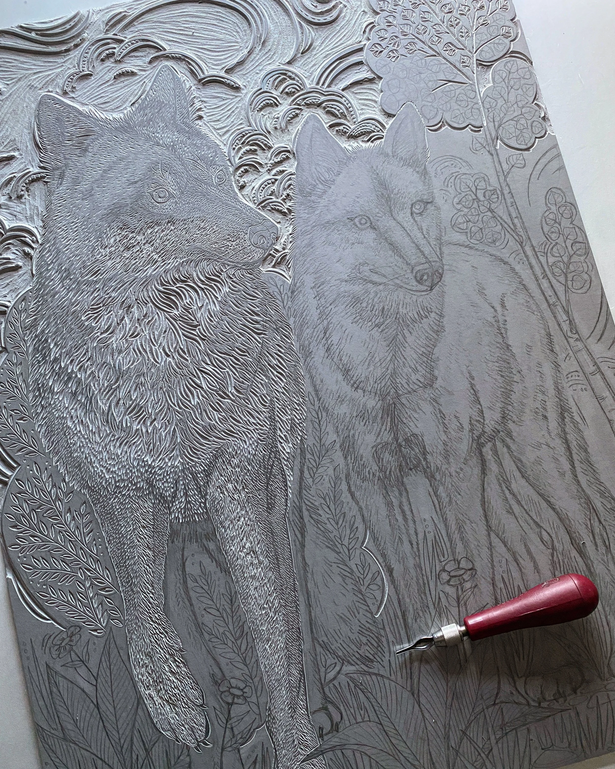 Wolves carving process.jpg