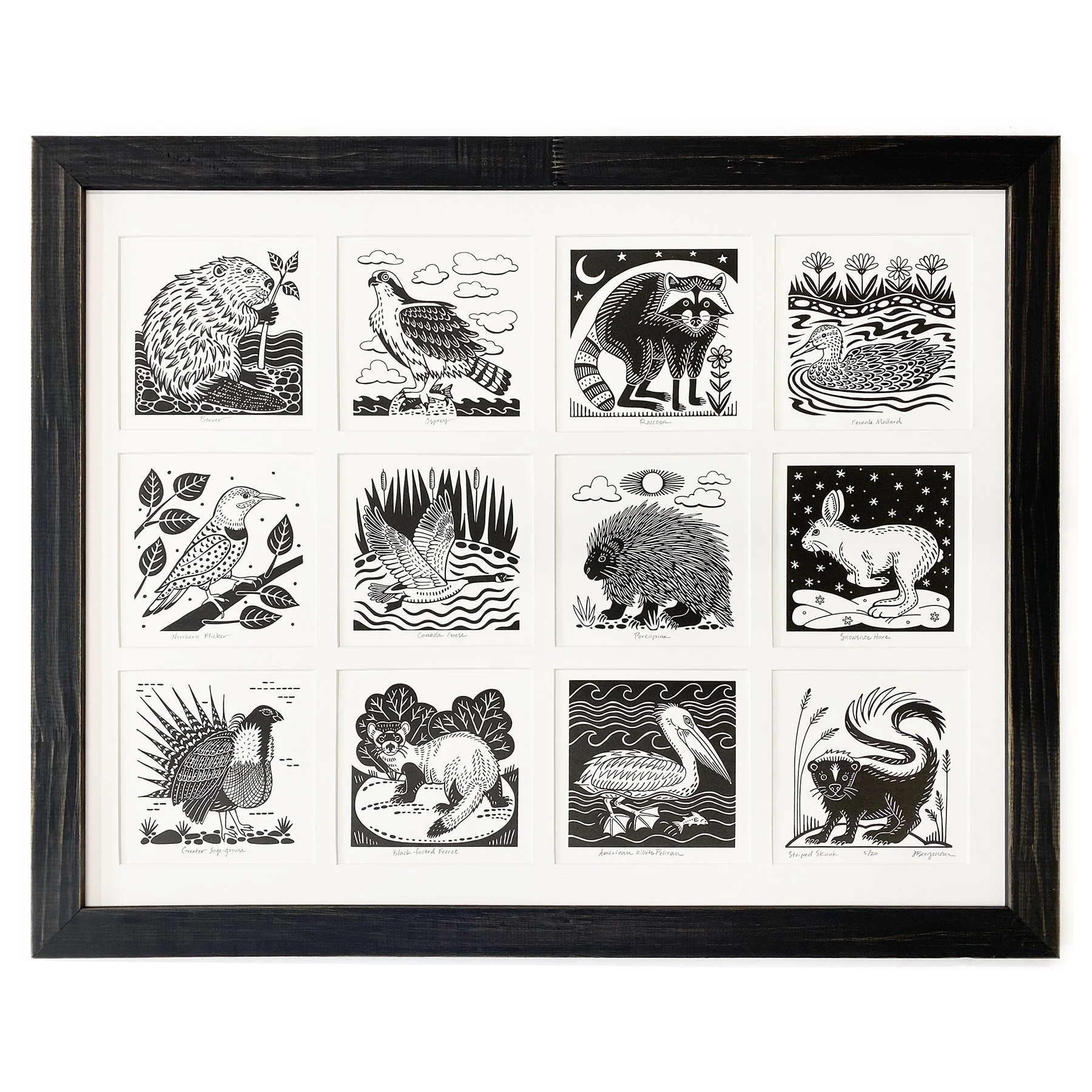 Silkscreen animals framed 2 sm.jpg