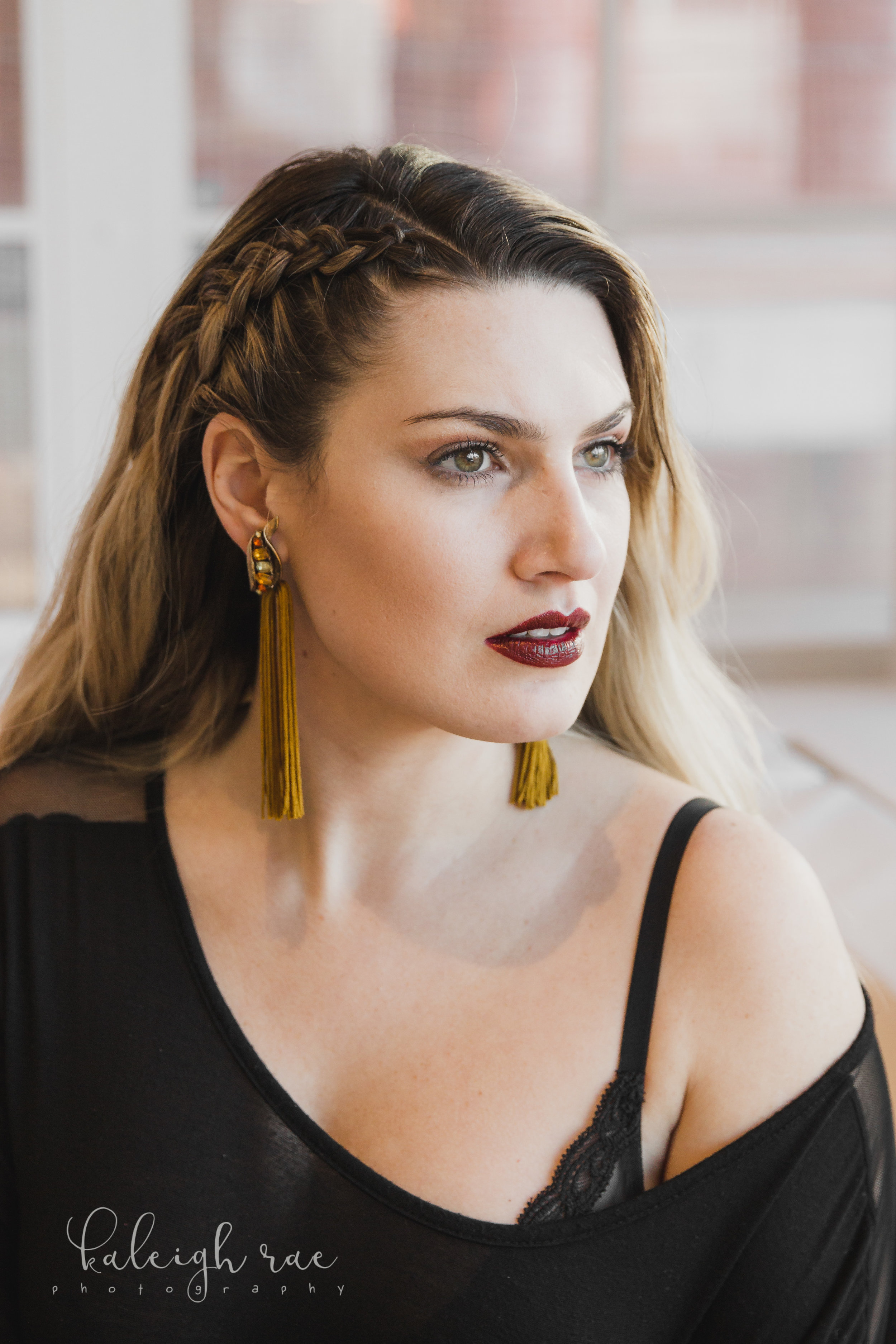 Photo Credits: Photographer: Kaleigh Rae Photography Earrings: #FringeGang for Neon Beautiful Design Hair: Bombshell Studios LLC Makeup provided by Jennifer Bradley Cosmetics