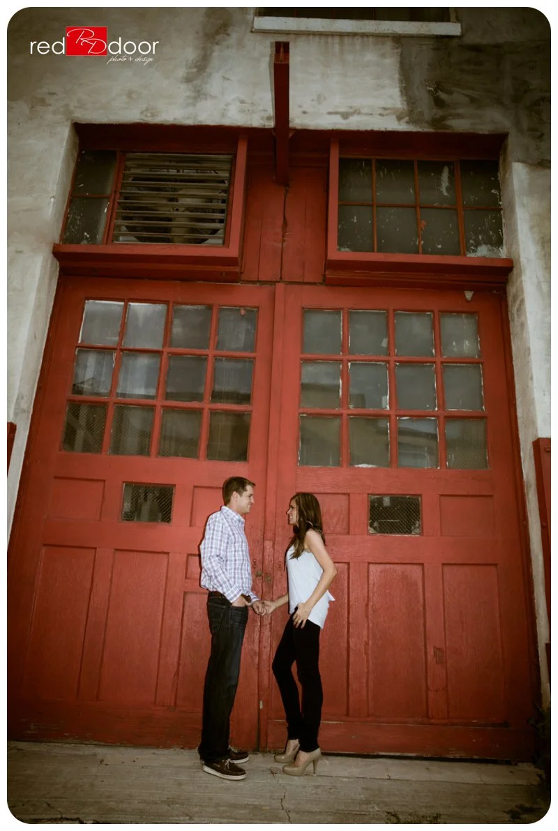 Good Bye our FAVORITE Red Door... Amber + Michael
