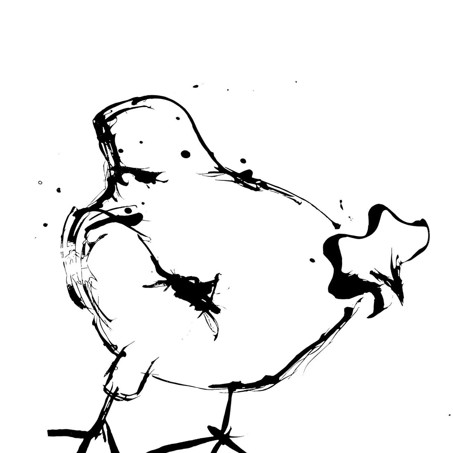 Painted with India Ink