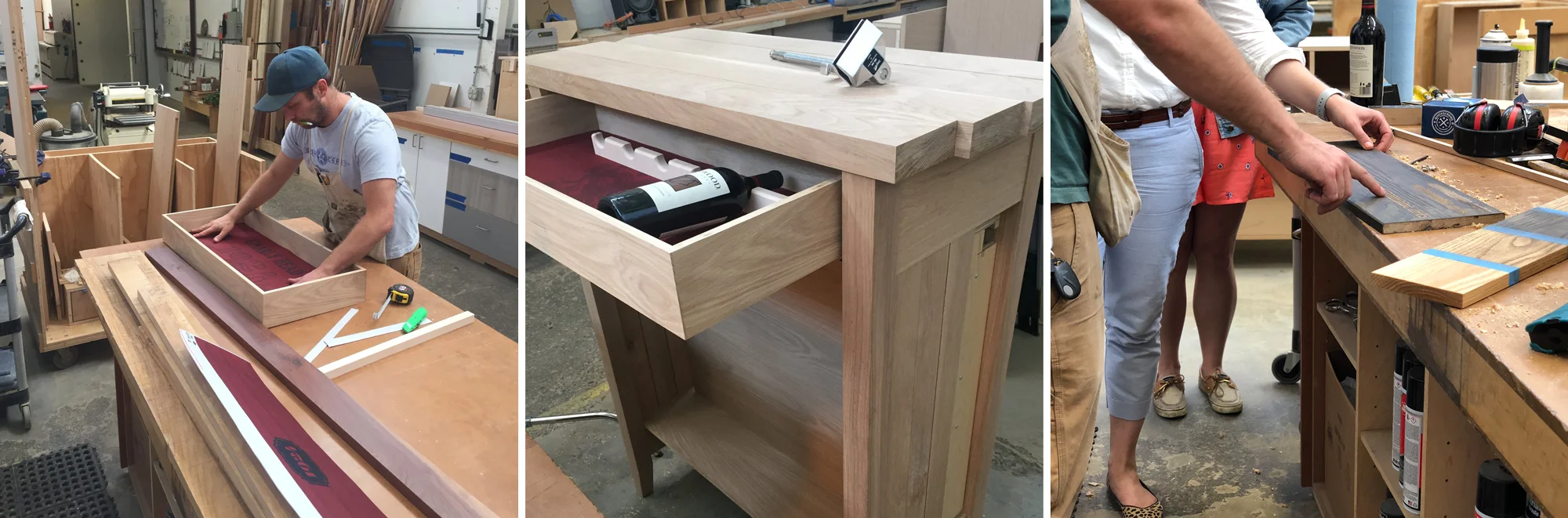 We worked with local artist Zachary Warwas and designed the shelf from the ground up.