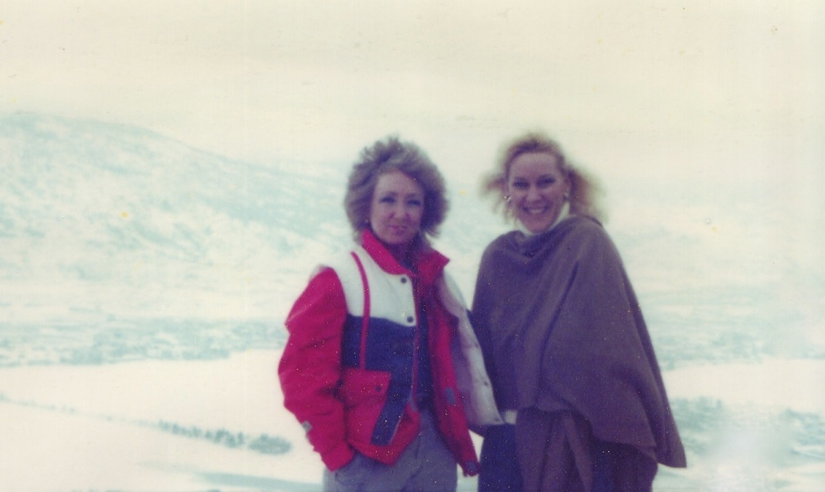 Lynn and Val on Richter Pass, 1985