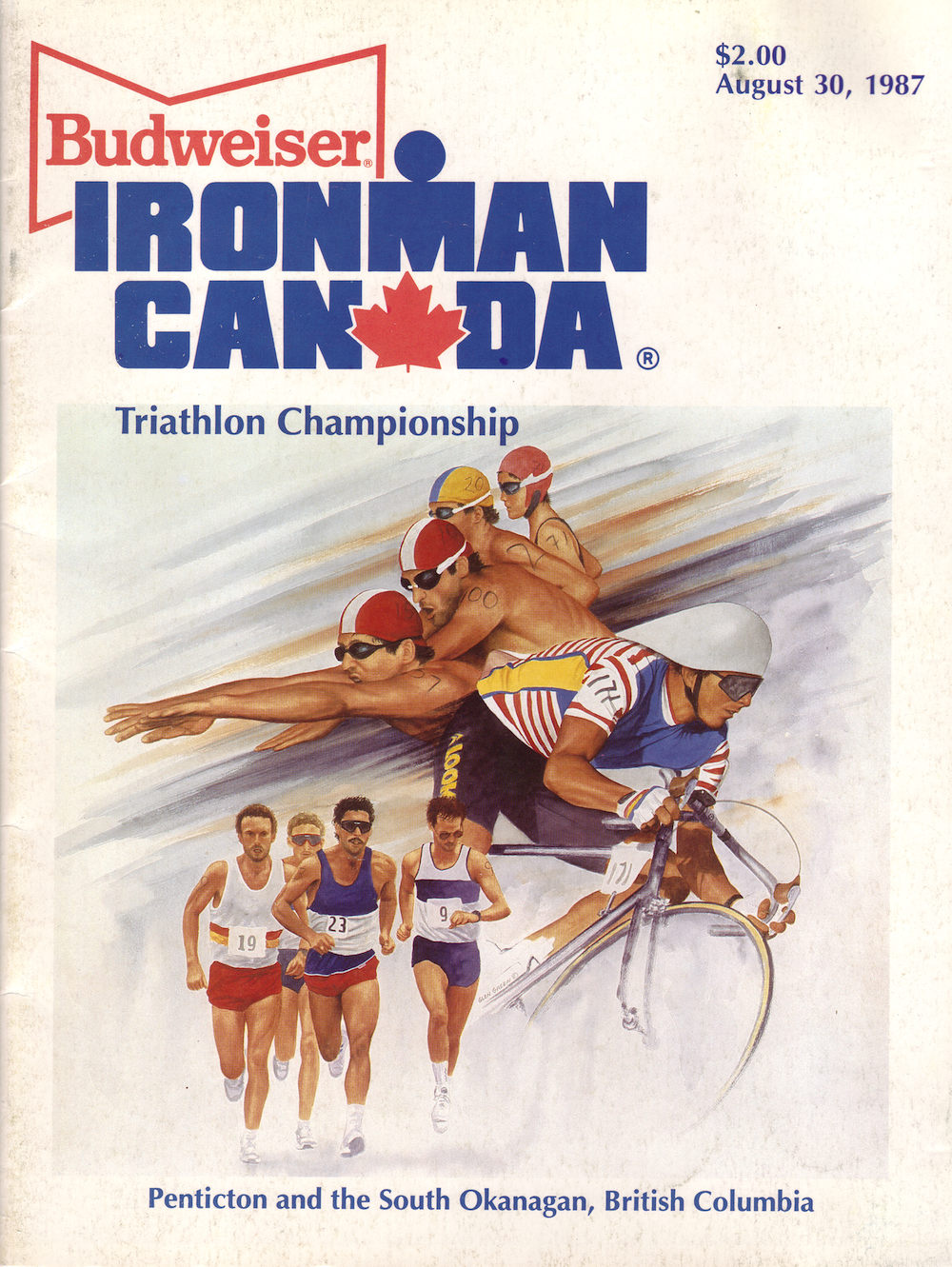 1987 race program/poster