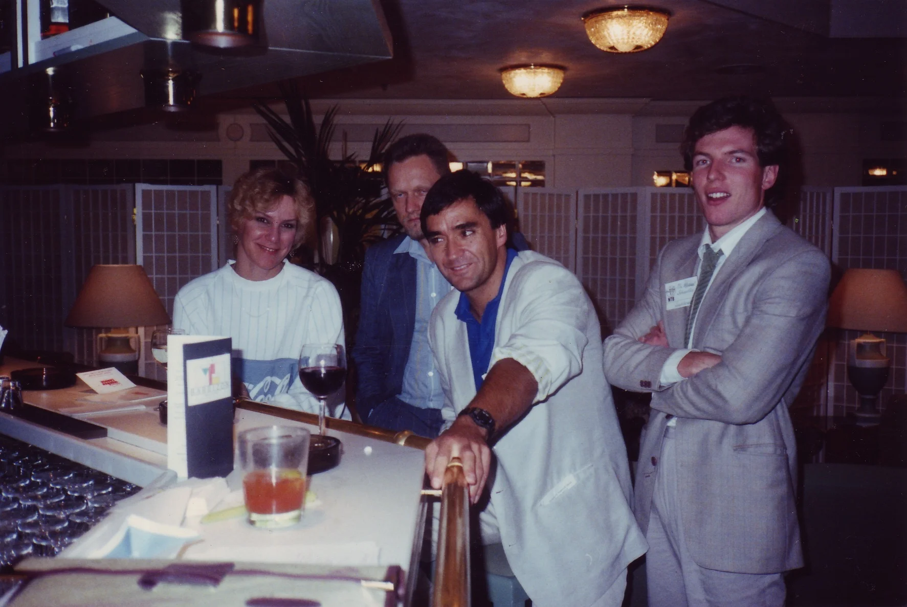 Valerie Silk with three international delegates.