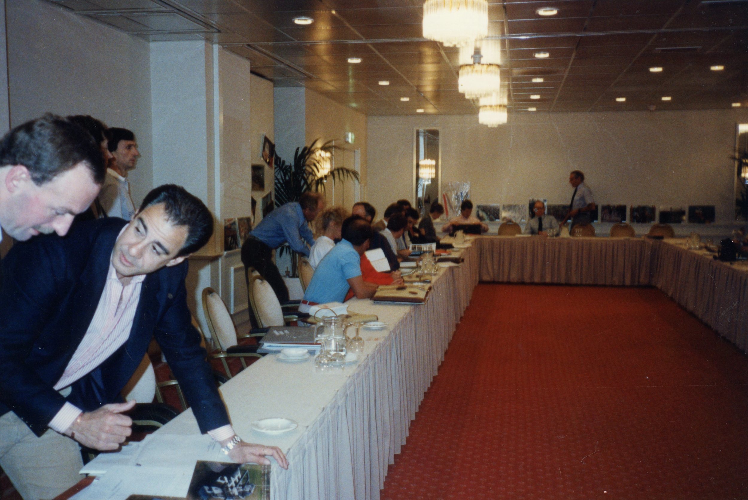  Delegates at the conference. Shown second from left is the Chilean delegate. 