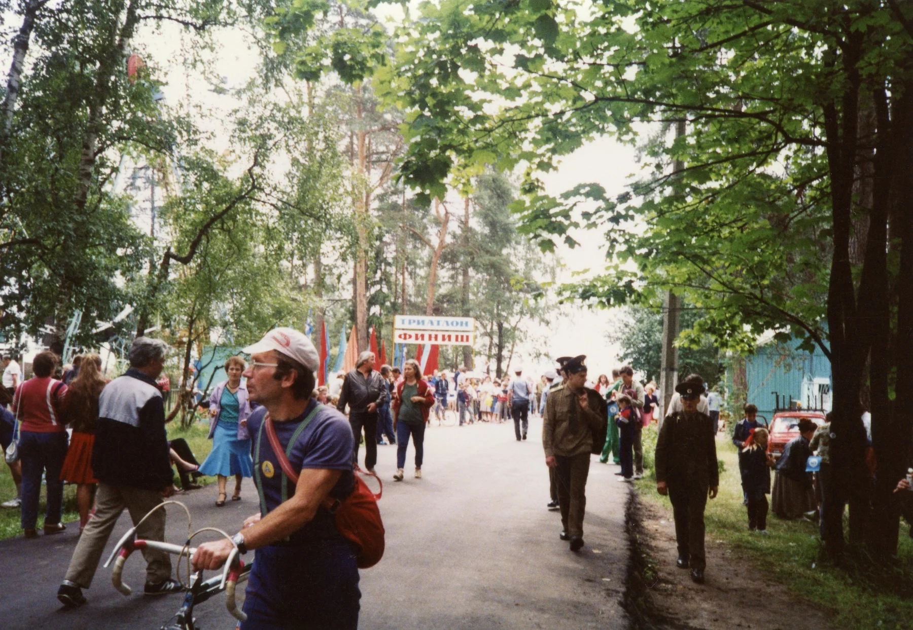 Heading home at the end of the race.
