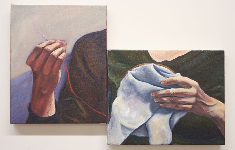 Hand Study Diptych