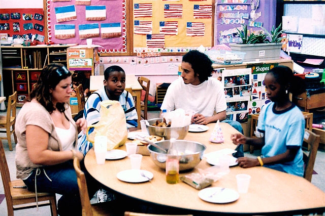After eight weeks of learning how to cook Iraqi food, the students at Hudson Guild Community Center proposed to teach me something about their own families’ recipes, since they now knew so much about mine. One student, Hyasheem, asked, “Do Iraqis make Southern fried chicken?” I answered that no, to my knowledge there was nothing like it in Iraqi cuisine. “Well, then let’s invent it,” he said.