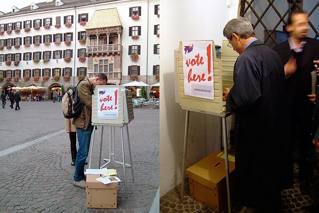   Voting in Innsbruck, Austria    