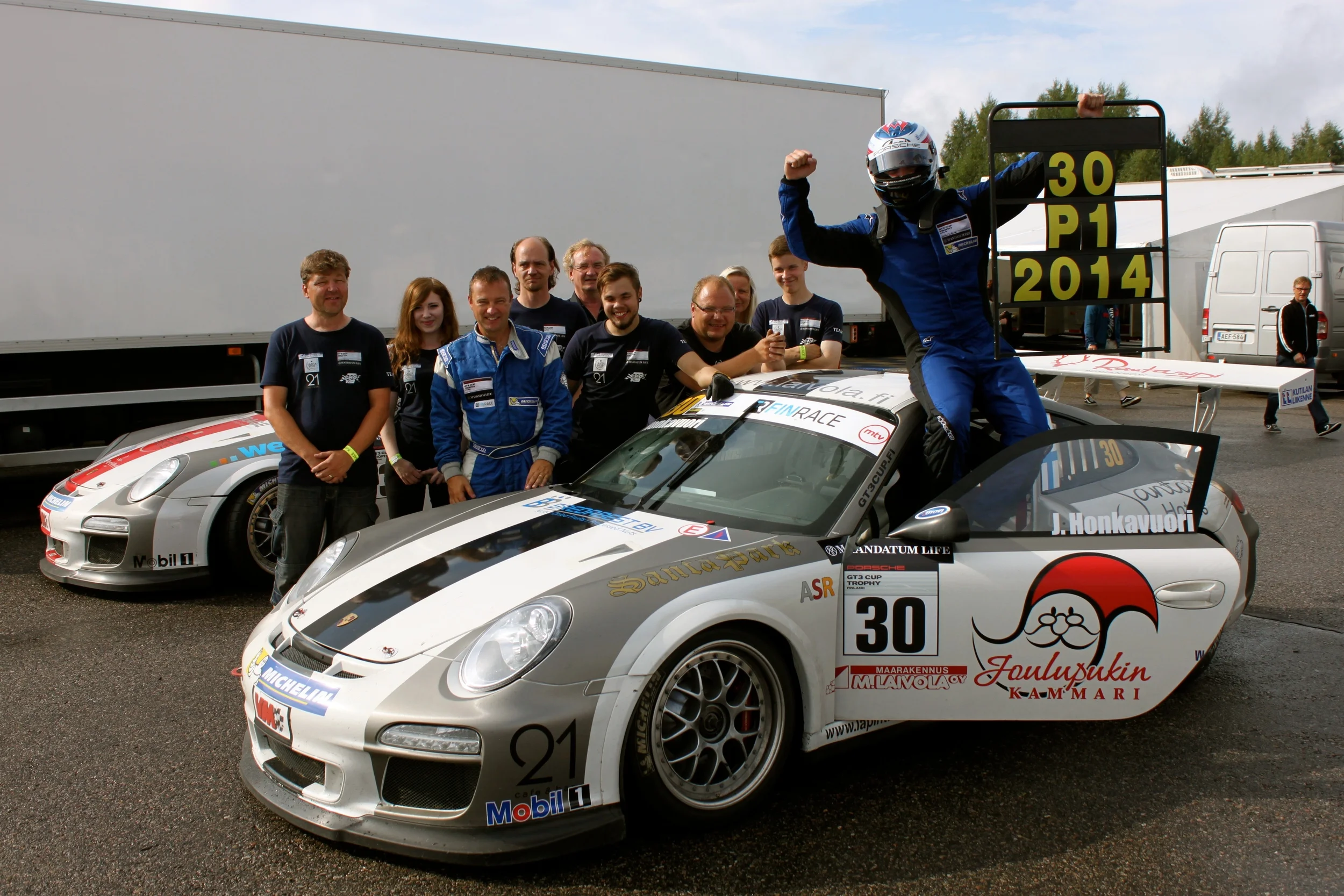 Porsche GT3 Cup Finland ja Finrace mestari 2014!