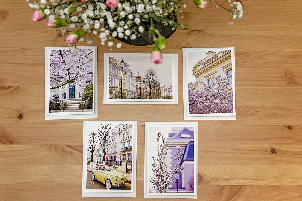 Spring in London Greeting Cards