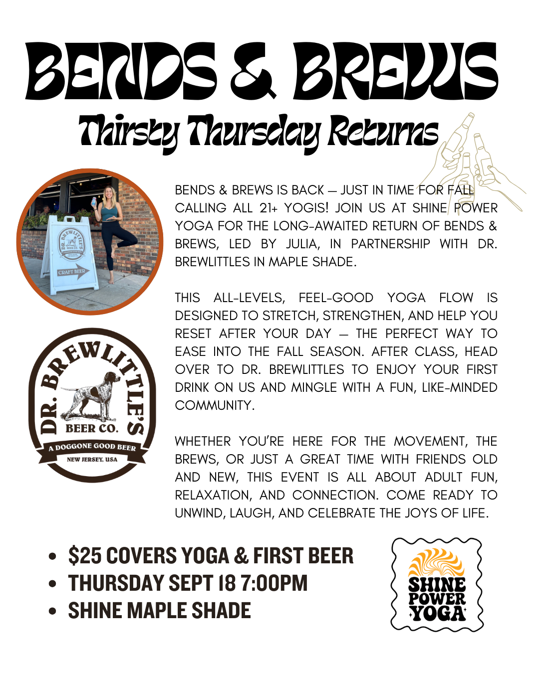 Bends + Brews Maple Shade
