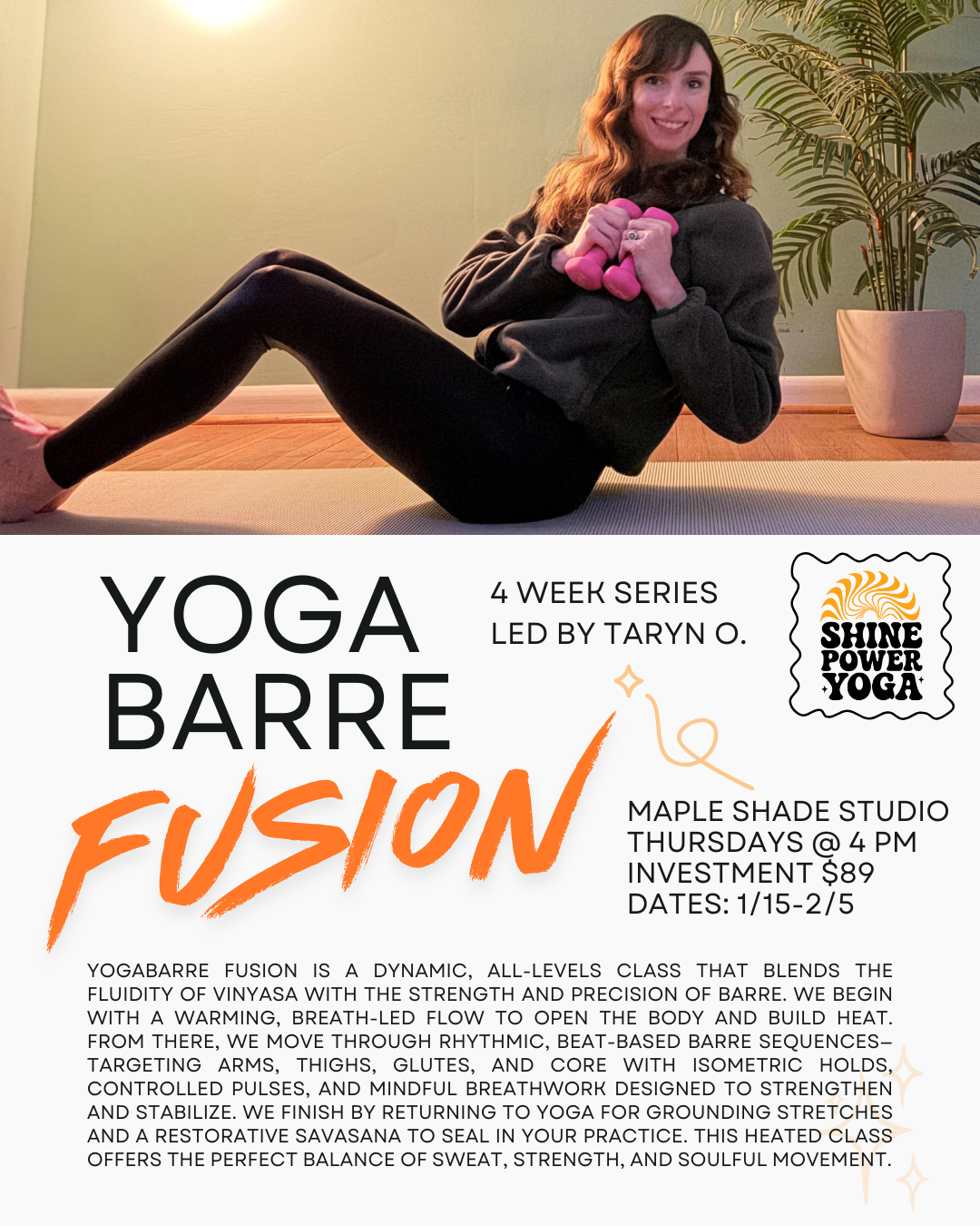 Yoga Barre Fusion 4-Week Series