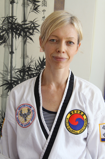 Kyosanim Advanced Instructor Holly Kozak was born in Ukraine and immigrated to the US in 1990. She has trained with Master Herbert for over 17 years and is a 3rd degree black belt in HapKiDo. Holly Kozak is a nurse practitioner on the stroke team at Maimonides Medical Center and she teaches graduate students as adjunct faculty at NYU School of Nursing. In addition, Holly is a Licensed Acupuncturist with a degree from Pacific College of Oriental Medicine. Holly has trained many students towards their black belts and continues to teach as an instructor on a regular basis. Holly's focus and emphasis is on quality and precision.