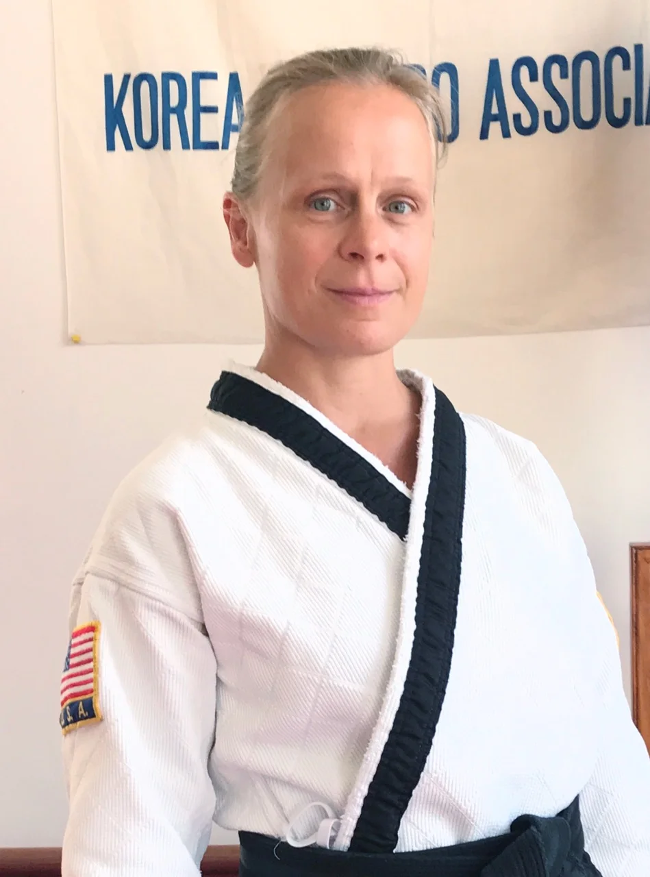 Kyosanim Advanced Instructor Eva Vaccaro was born and raised in Hamburg, Germany. After beginning her training in Hapkido under SaBumNim Herbert, her passion shifted to include the Healing Arts. She holds a 3rd Dan in Hapkido, and a 1st Degree Black Belt in Kumite Ryu Jujitsu under Soke Lil’ John Davis. Eva has been a Certified Pilates Machine and Mat Instructor, a Certified Fitness Trainer, and is currently certified with AAAI/ISMA. Eva is an herbal practitioner certified by Clayton College of Natural Health. In 2012 Eva completed her training to become a Holistic Health Coach and is a member of the American Association of Drugless Practitioners.