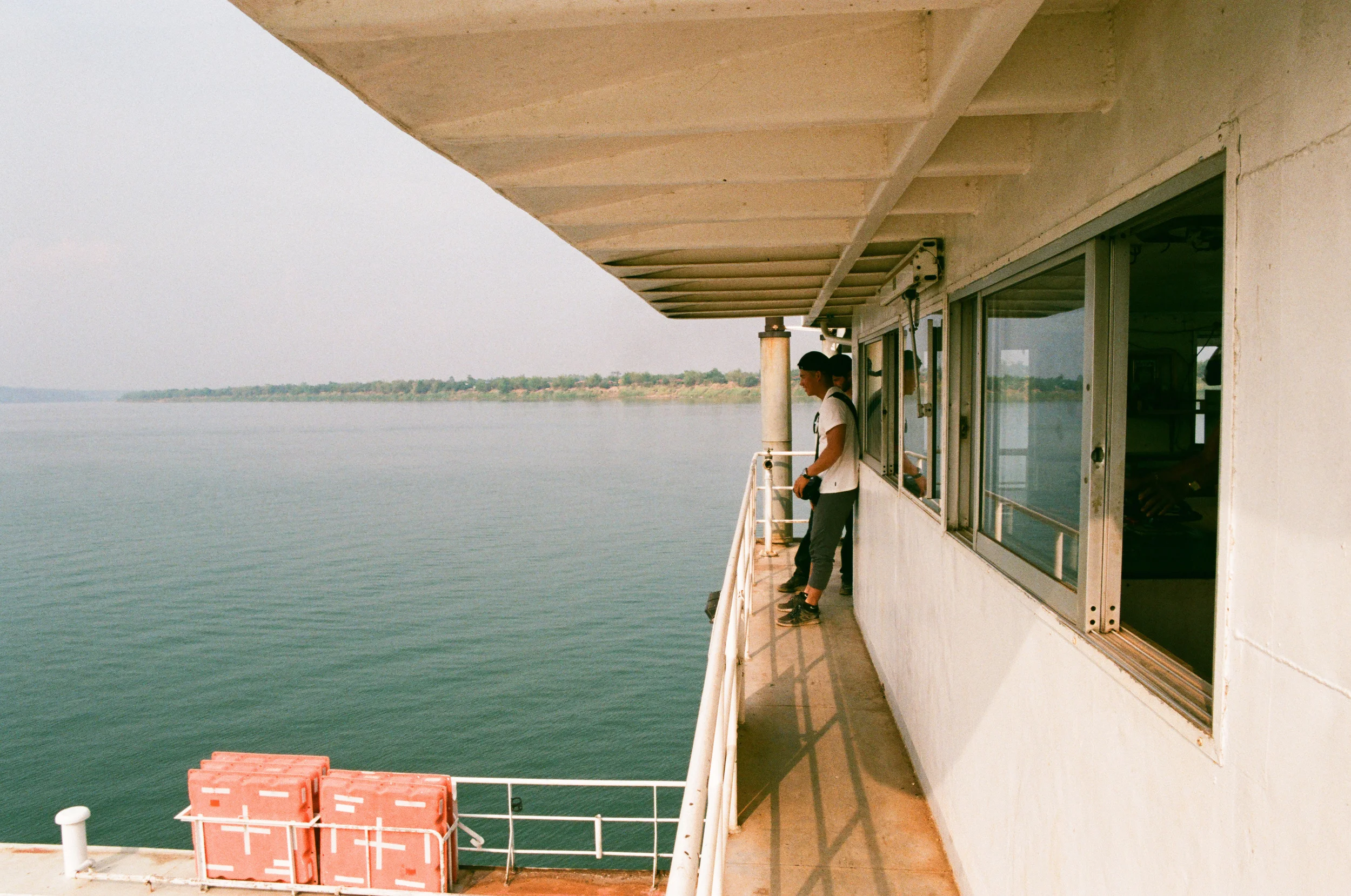 No one seemed bothered by the fire or us climbing around the boat to get shots.