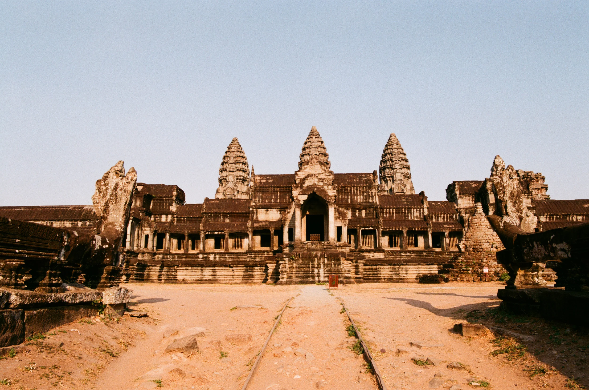 I much prefer the quiet serenity of the east side of Angkor. &nbsp;Note the absence of stairs, that's where the king pulled up on his elephant. &nbsp;