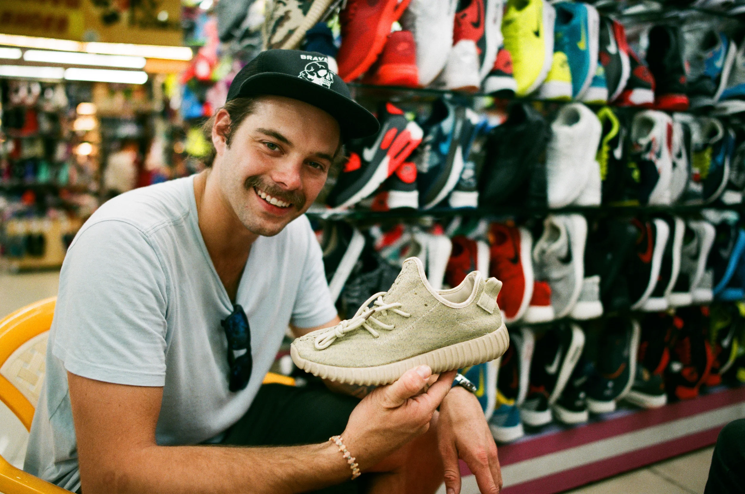 Derek scored some fresh Yeezys. &nbsp;No better way to end the trip.&nbsp;