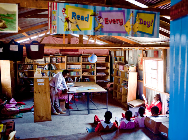 BEADS has created two libraries at our partner schools -- one at Top Ride Academy and one at Lobarishereki Primary School.