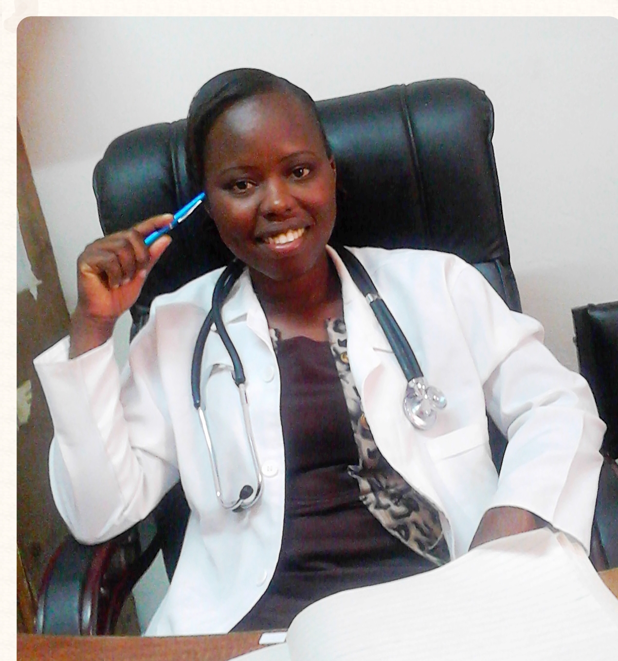  Sanaipei in her new role as Clinical Officer. 