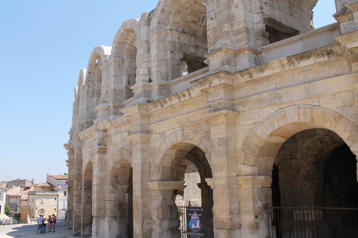 An ancient Roman ampitheater in Arles