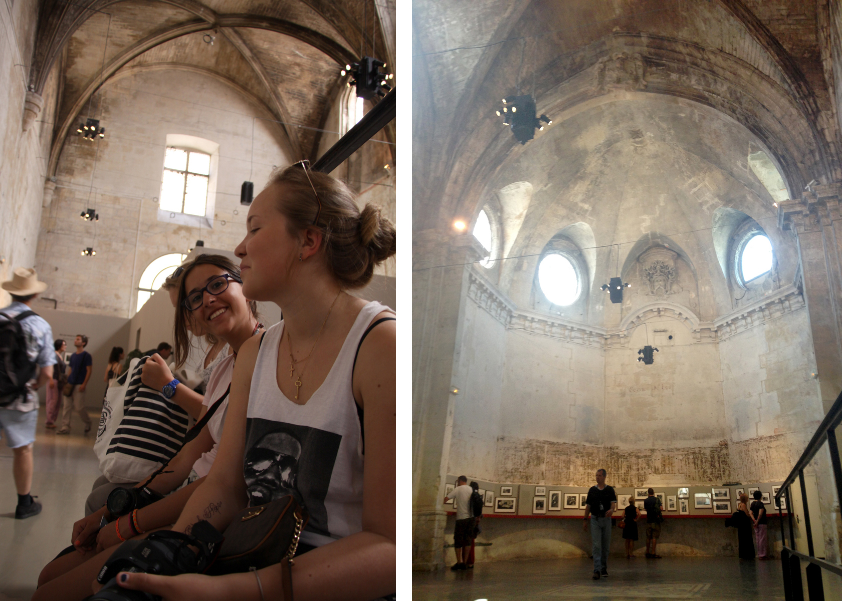 Exhibitions are spread across Arles, with many in incredible buildings such as this Medieval Cathedral