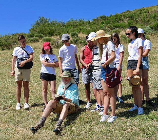 Meet our new group of students for the two week final summer session! We are already into our second day exploring the land around us both visually and in our sketchbooks, including our favorite feature across the valley&mdash;Lone Tree #summerartpro