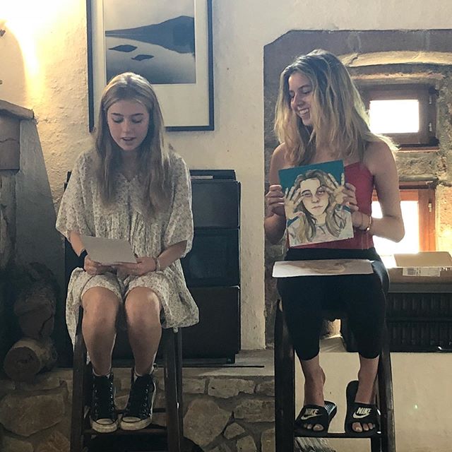 The Drawing and Painting students presented their visual and written portraits of their partners as the culmination of our two week program. Each piece was incredibly unique and moving - they put their whole hearts into the project! It’s so hard to say goodbye, but we were so lucky to have these students at Les Tapies for the last two weeks! #portrait #writtenportrait #summerartprogram #lestapies #partnerartproject #goodbye