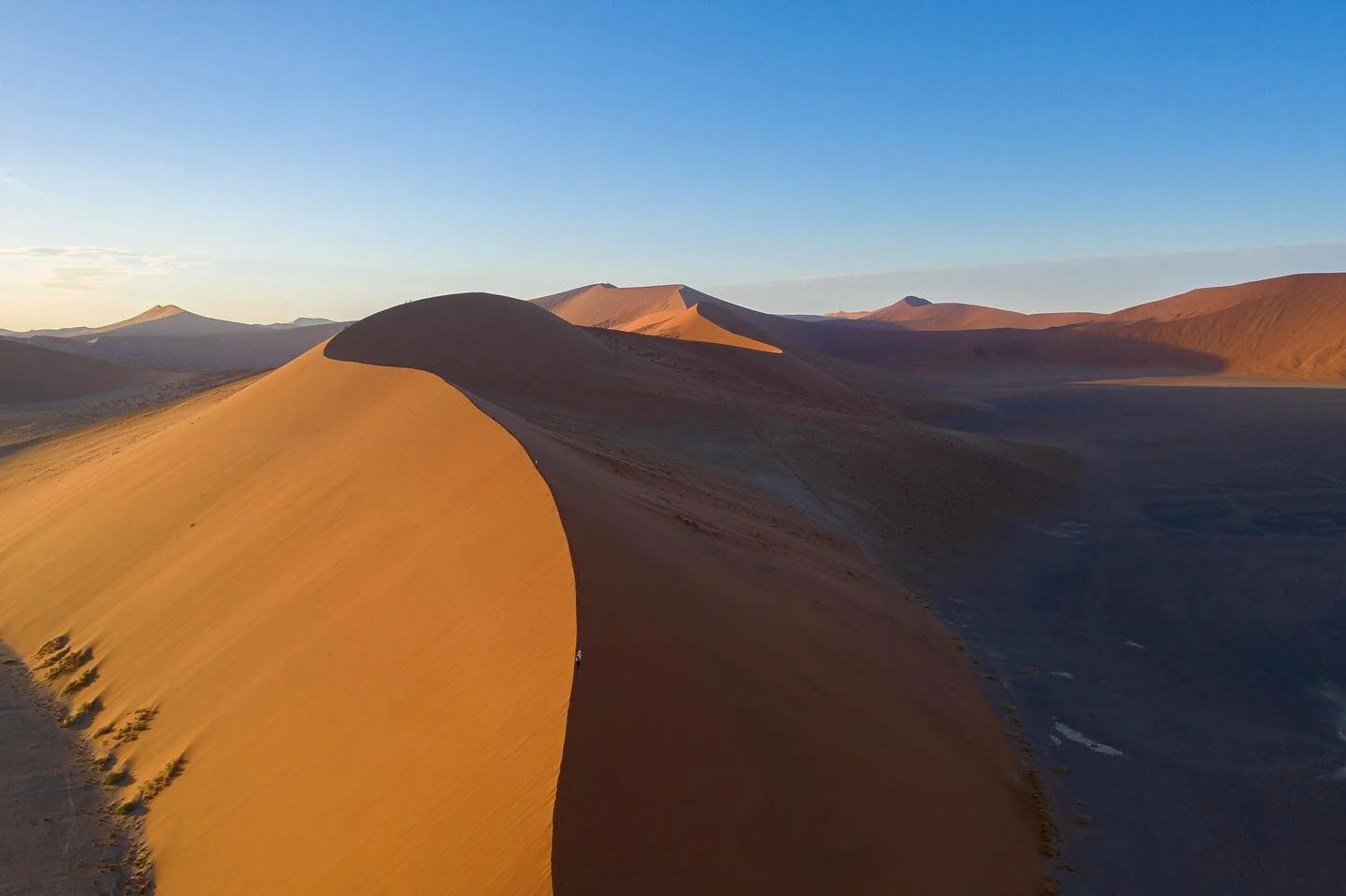 Climbing the Big daddy Sand dune and having an amazing view of the entire Sossuvlei plains was one memorable sight to behold. #insidenamibia #visitnamibia