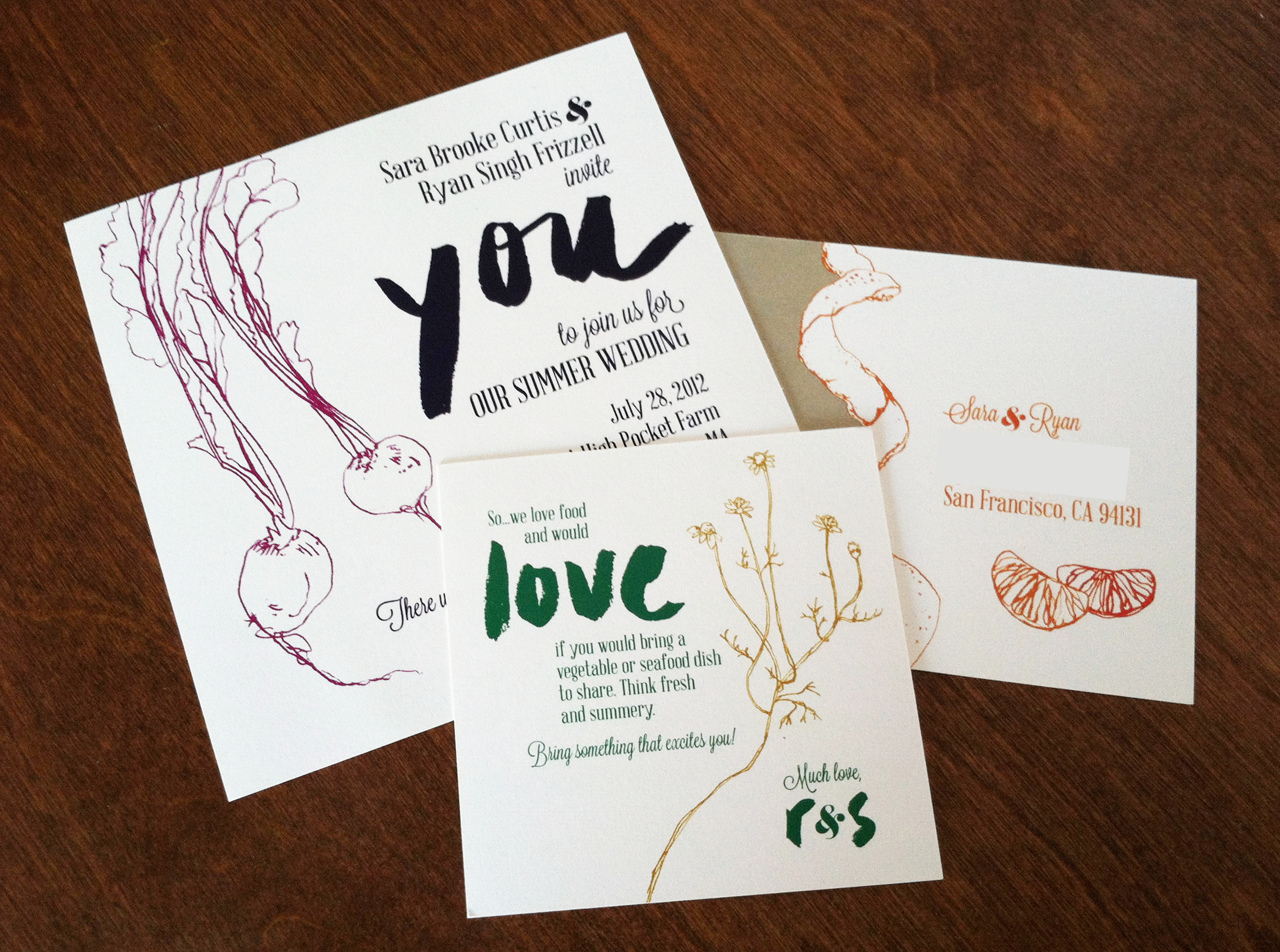 botanical invitation suite by erin ellis