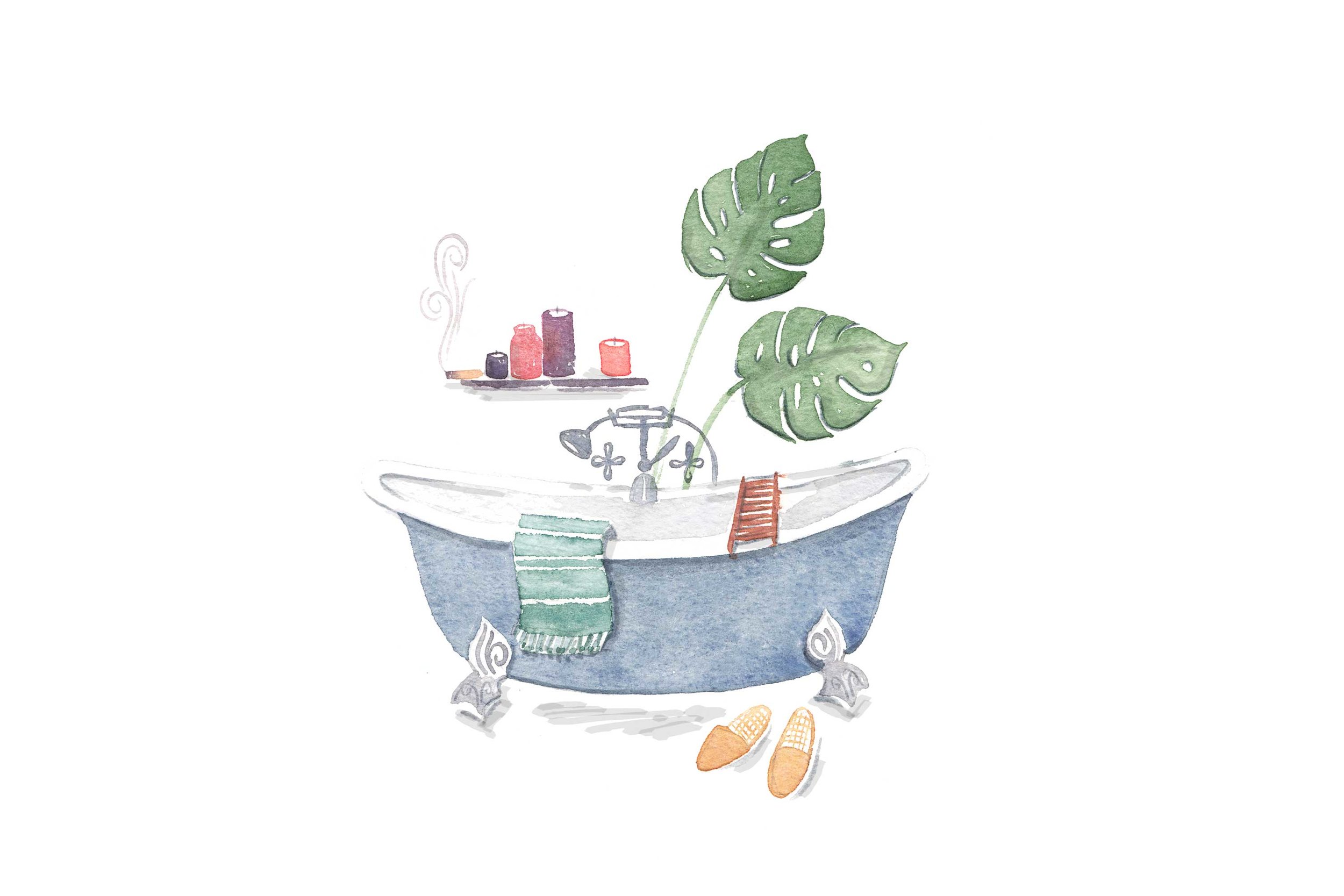 erin-ellis_lifestyle_watercolor_illustrations_bathtub_scene_well+good.jpg