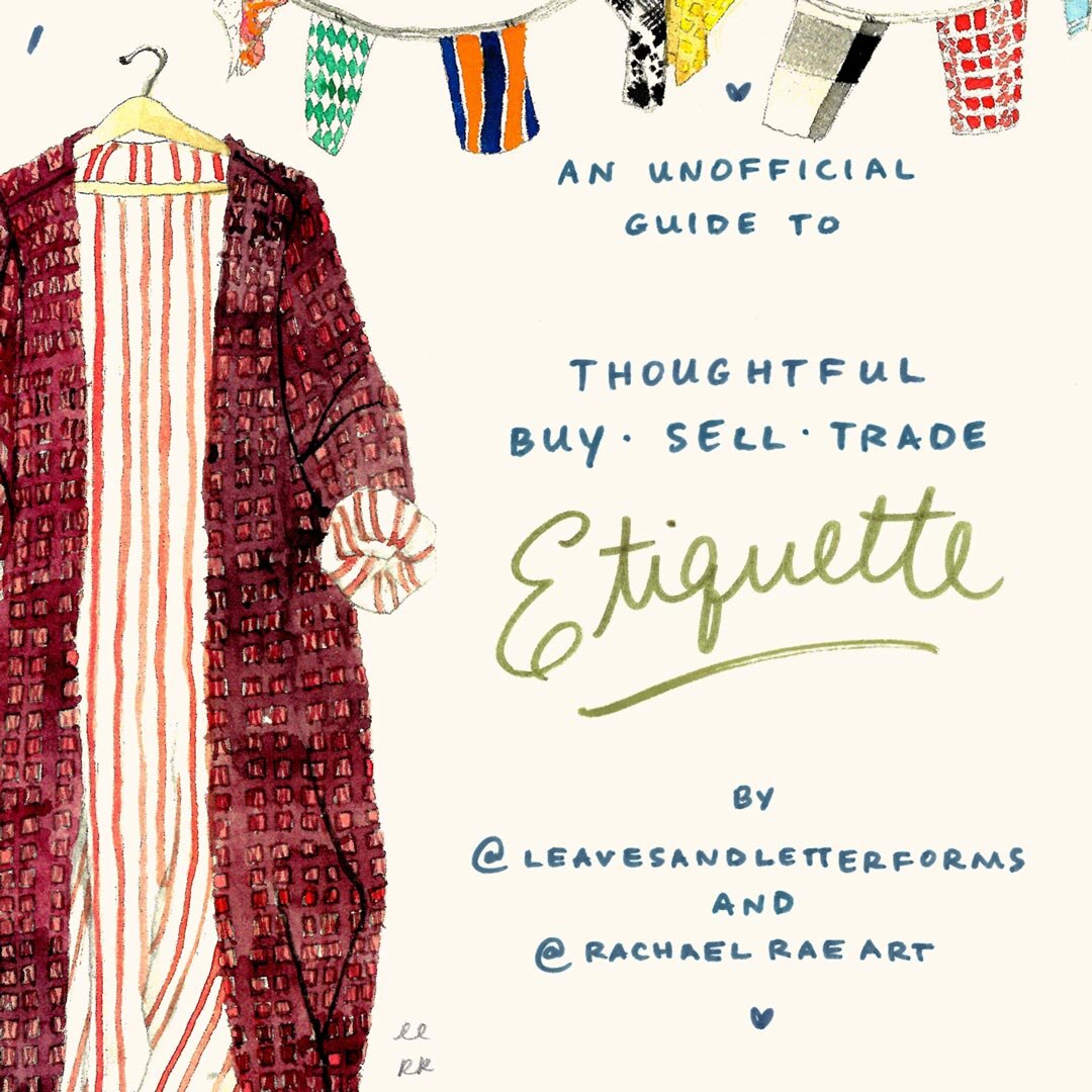 Illustrated Buy Sell Trade Fashion Etiquette Guide