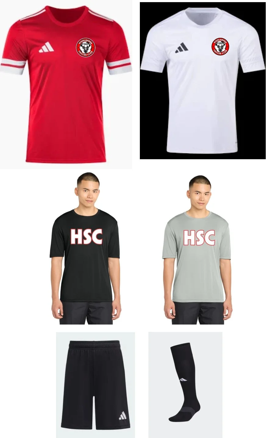 Highlander Soccer Club Complete Uniform Kit