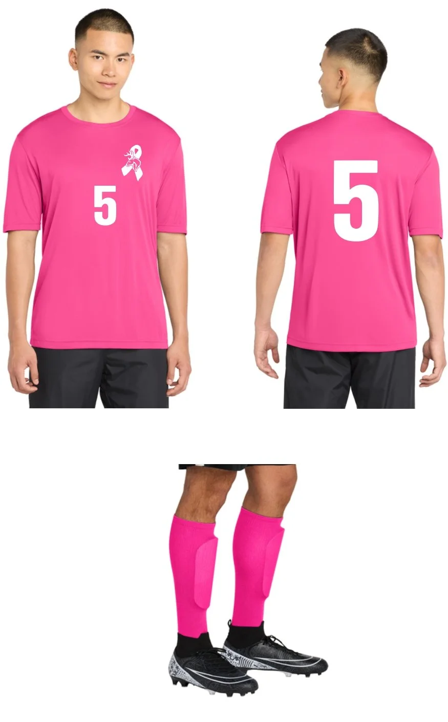 Northwestern Pink Game Jersey and Socks