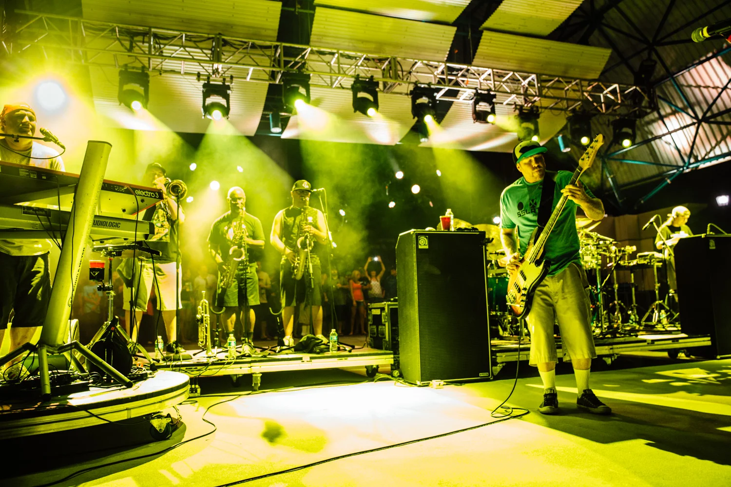Brass section and Keyboards of Slightly Stoopid were in full force.