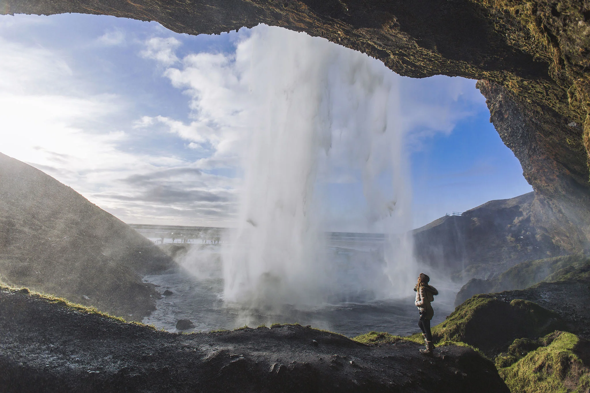 "But Steven I thought you said these weren't cheesy!?" yeah I know. But when you're standing behind a waterfall that is drenching you in sub-zero temperature water you kinda go with the first thing that pops into your head. So naturally I made Ashton stand closer to it...