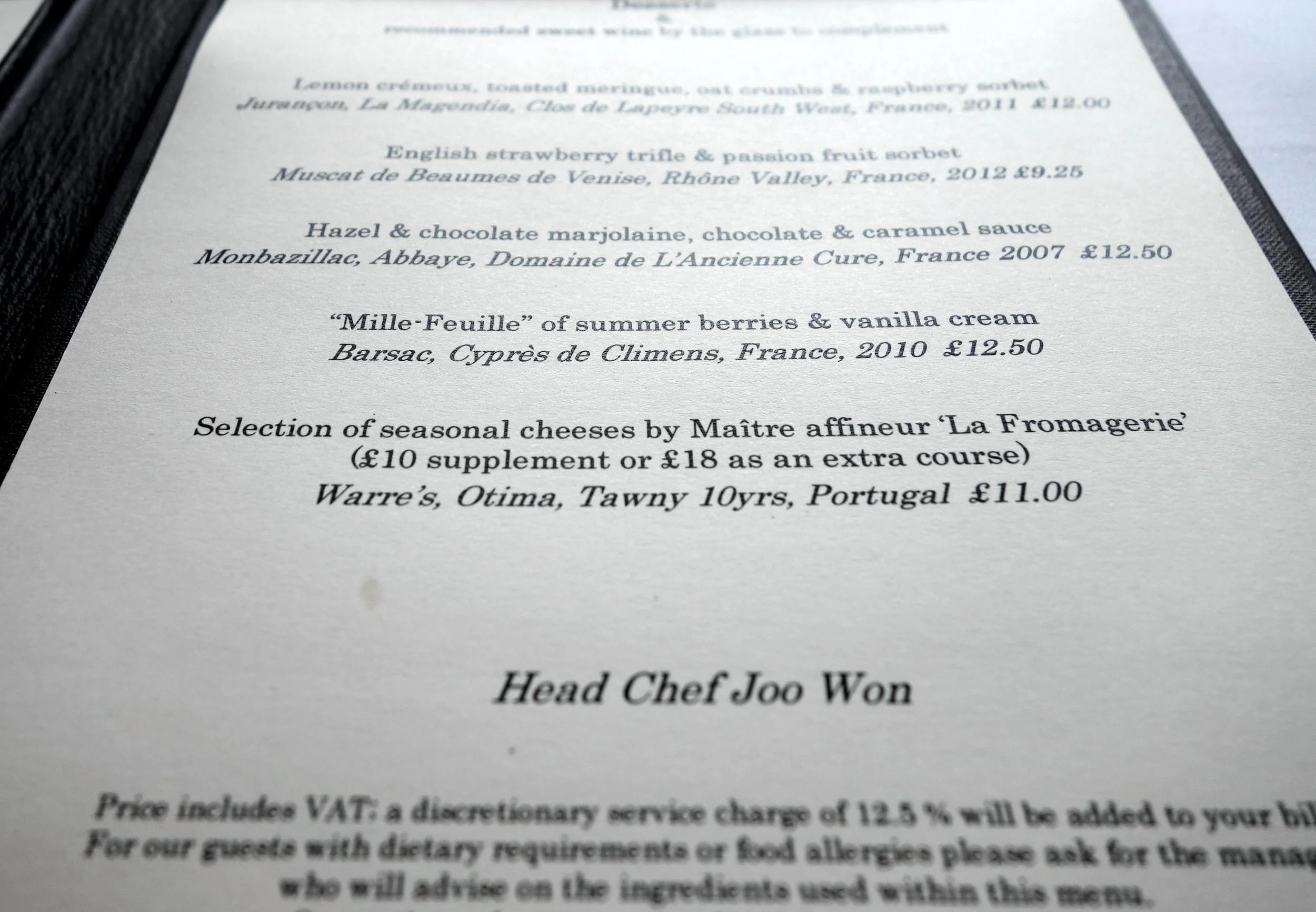 The menu, Star Wars style
