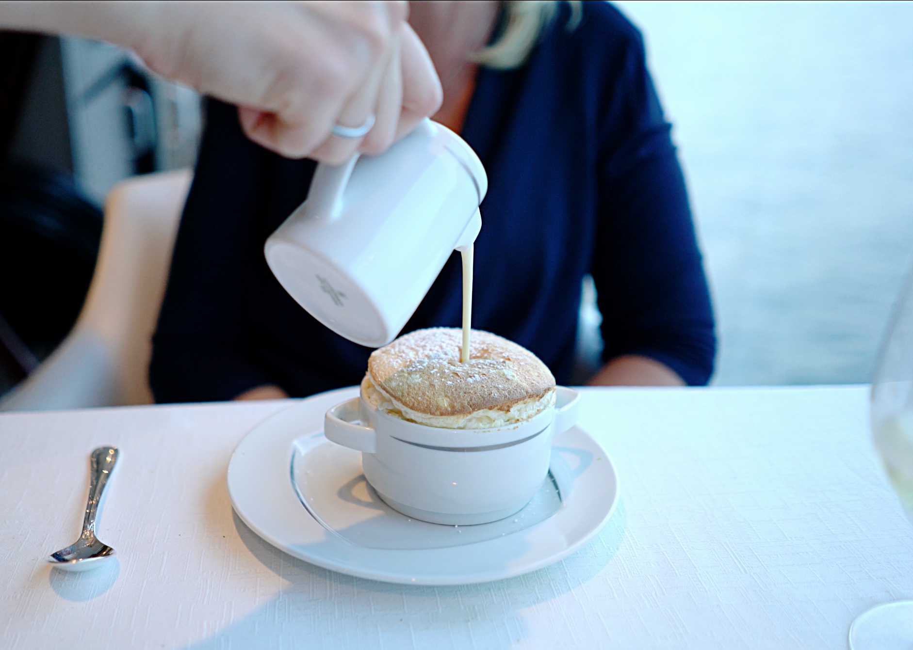 No words to describe this limoncello soufflé.