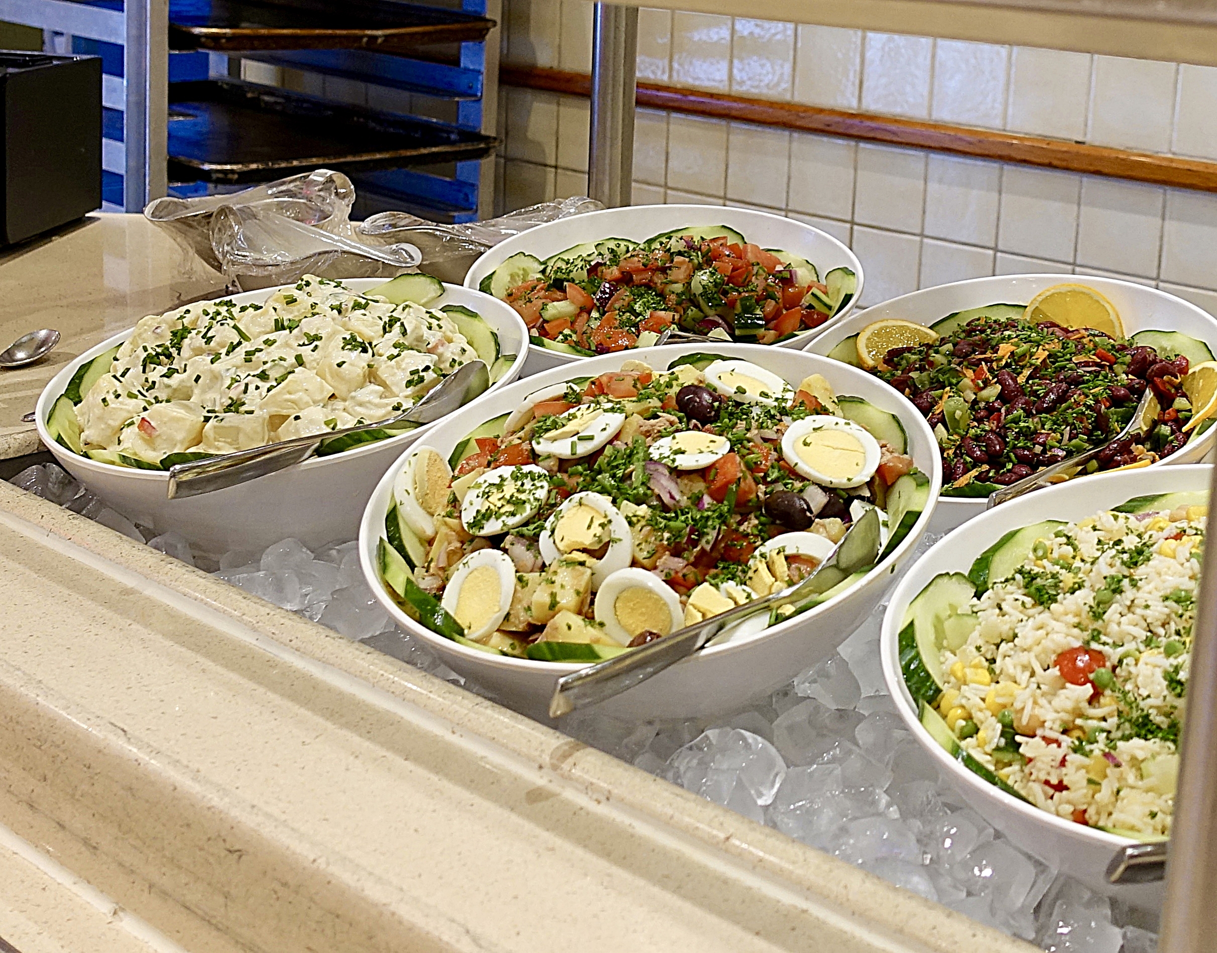  Some very delicious salads, my favourite part of any buffet, yum! 